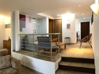 Wohnbereich mit Ausklappcouch